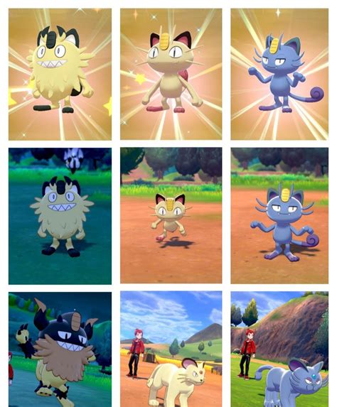 shiny meowth|galarian meowth evolution.